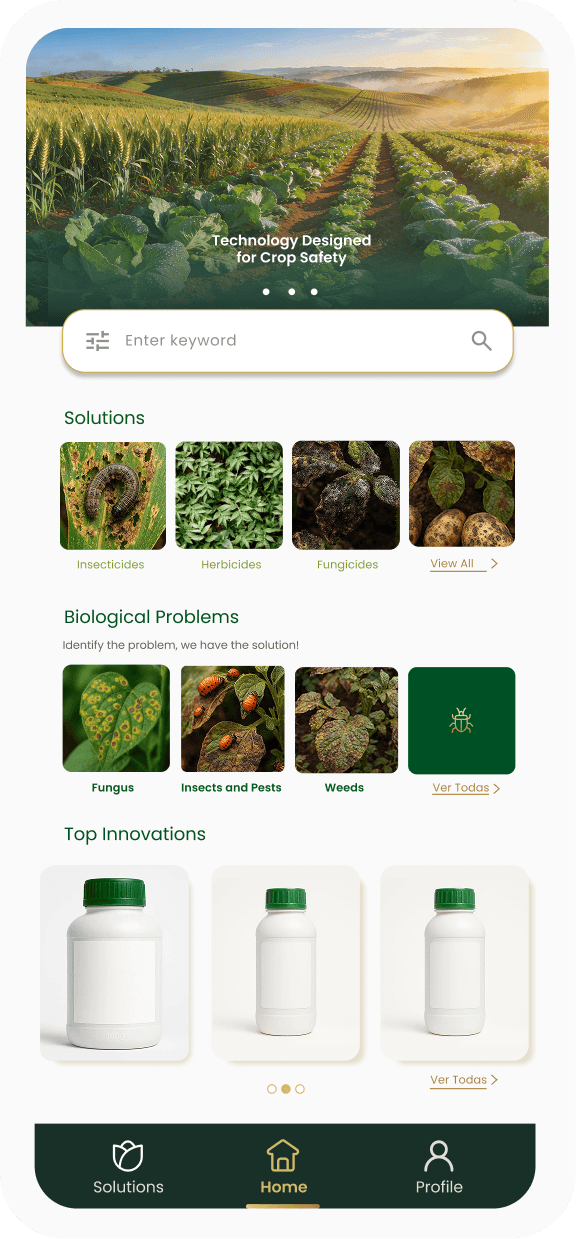 AgroTech App Interface Mobile View
