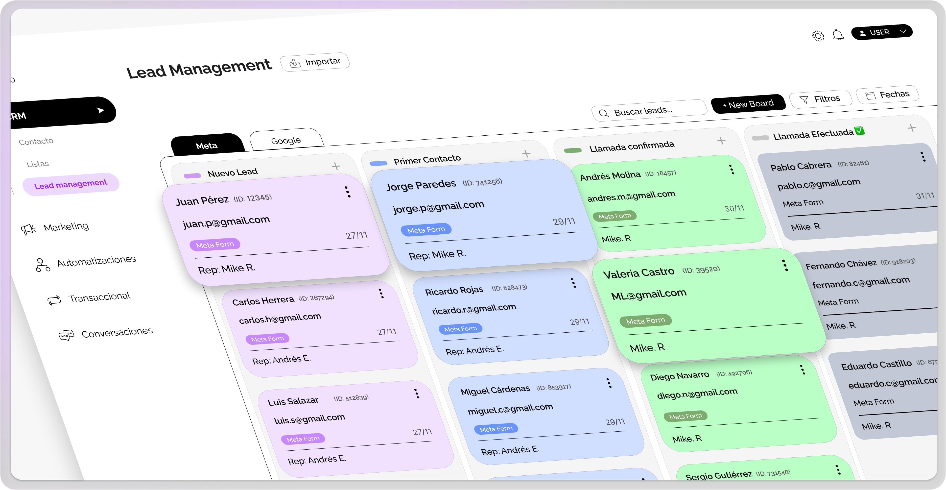 Lead Management Dashboard